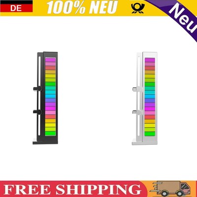 Neu 5V 3Pin ARGB Sync Video Card Holder Adjustable Vertical GPU Bracket (Black)