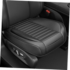 2 Pack Car Bottom Seat Cover, Luxury Leather Front Seat Covers, Black-2 PCS