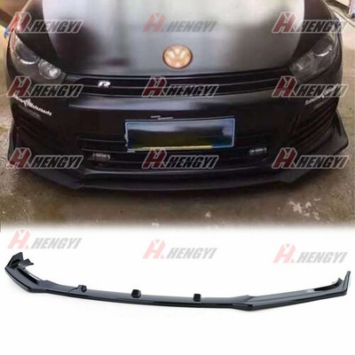 Für  Scirocco 2008-2020 Frontspoiler Lippe Schwarz Glanz Frontschürze Spoiler