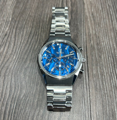 Men's Q Timex Falcon Eye Chronograph 40mm Steel Bracelet Watch TW2W33700