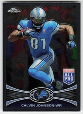 2012 Topps Chrome #115 Calvin Johnson FOOTBALL Detroit Lions
