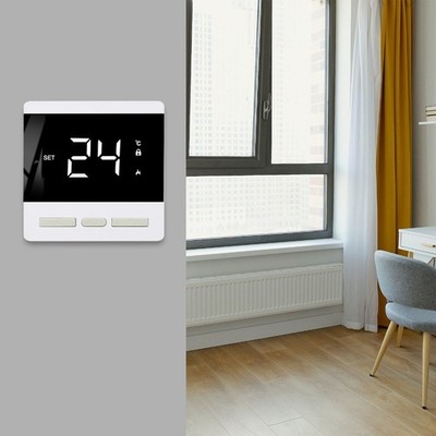 Fußbodenheizung Thermostat 25A PC + ABS Gehäuse für Elektrofolie und für Dam