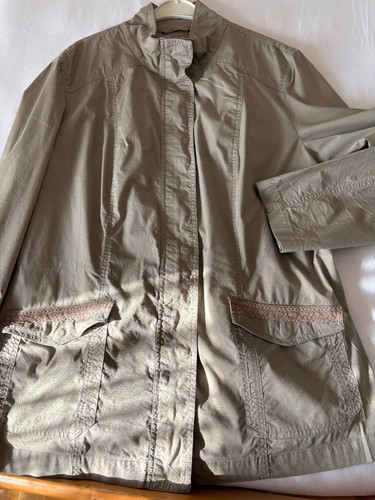 ☆˚。BONPRIX LongJacke in Khaki Übergang Gr. 48 ☆