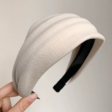 Headband for Women, Non Slip Wide Trendy Headbands Ivory