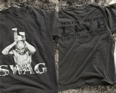 Justin Bieber Live The Roxy Theatre March 29 Swag T-shirt
