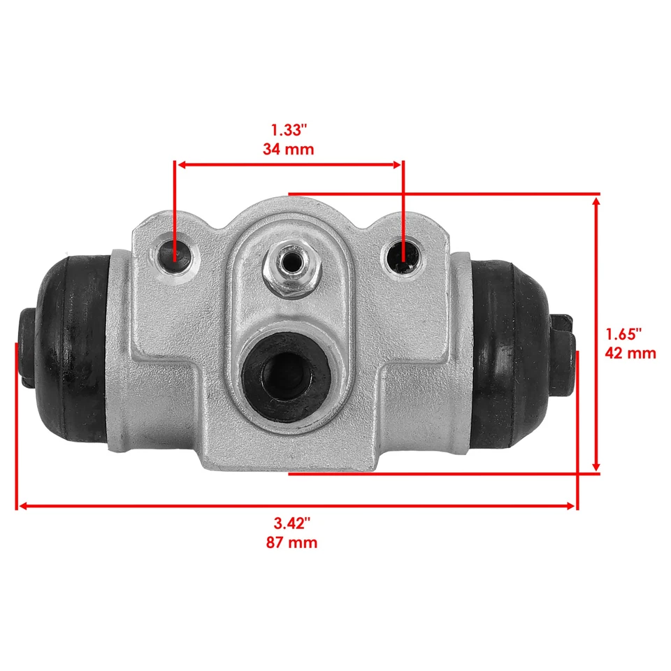 Cilindro de freno de cubo de rueda delantera para Kawasaki Mule 3010 KAF620 4X4 2001-2008 Foto 2 de 4