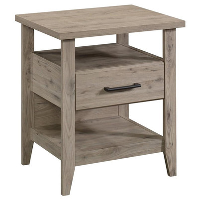 Sauder Summit Station Contemporary Wood Nightstand with Storage in Laurel Oak