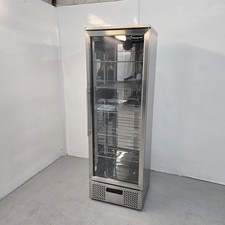 Fridge Bottle Single 1 Door Stainless Upright Cooler 293L Chilled Commercial ...