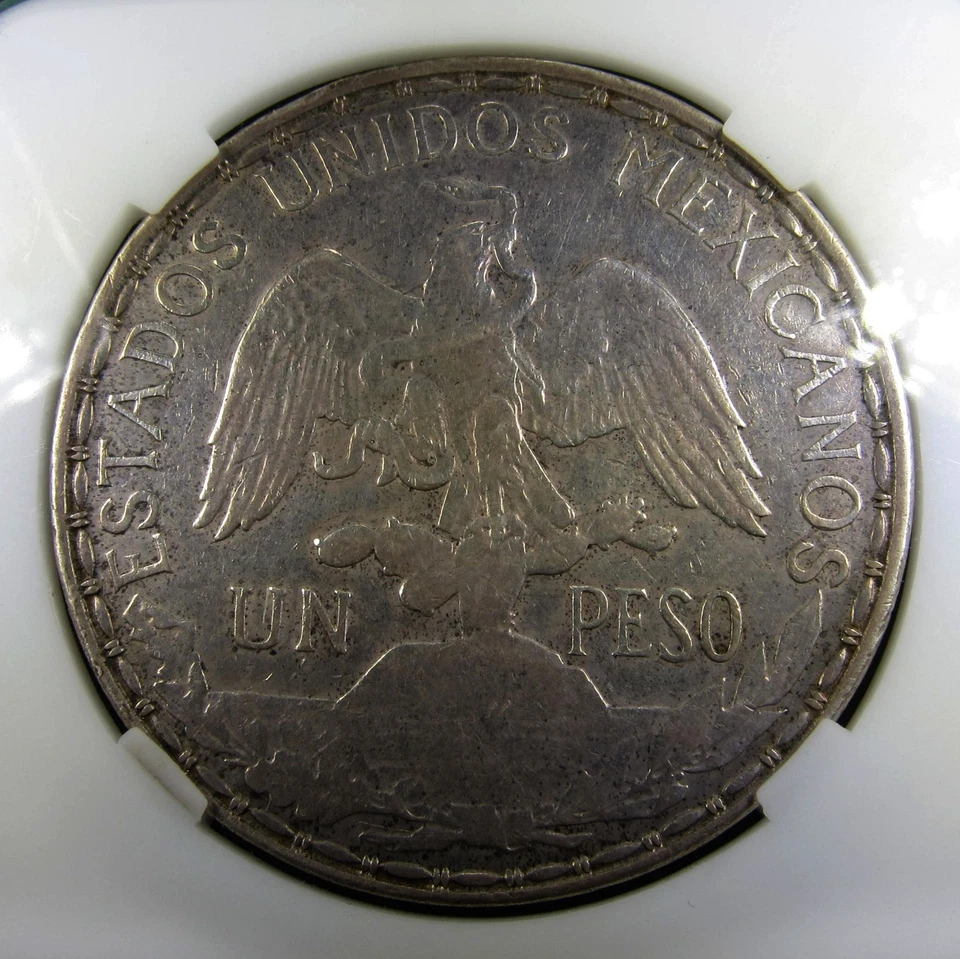 Peso de plata Caballito de México 1910 ✪Moneda mexicana rara XF genuina pccb sin graduar✪ Foto 4 de 4