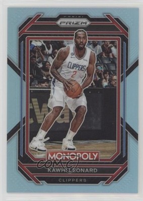 2022-23 Panini Prizm Monopoly Light Blue Prizm 127/199 Kawhi Leonard #37 0ds5