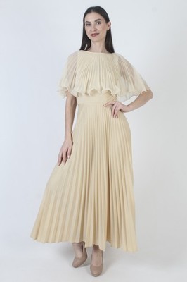 white christmas dresses CEM Cream Corset Strapless Chiffon Gown main image 1