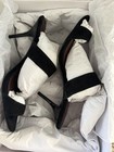 NIB SCHUTZ Womens Melina Heel Sandals Slip On Size 6.5 B Black Suede Leather NEW — photo 9