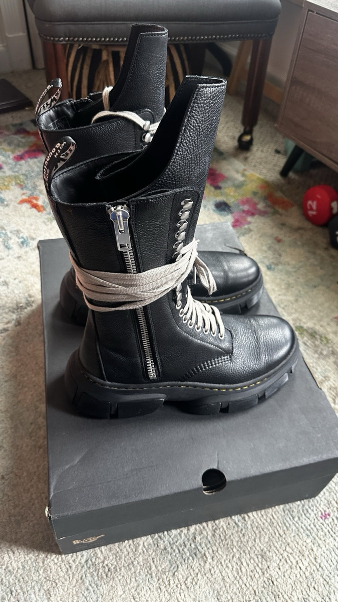 Dr. Martens x Rick Owens 1918 DMXL Leather Platform Boots Dr. Martens x Rick Owens 1918 DMXL Leather Platform Boots
