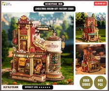 ROKR Christmas Dream Gift Factory EAB01 Wooden Music Box DIY Kit – Holiday Gift