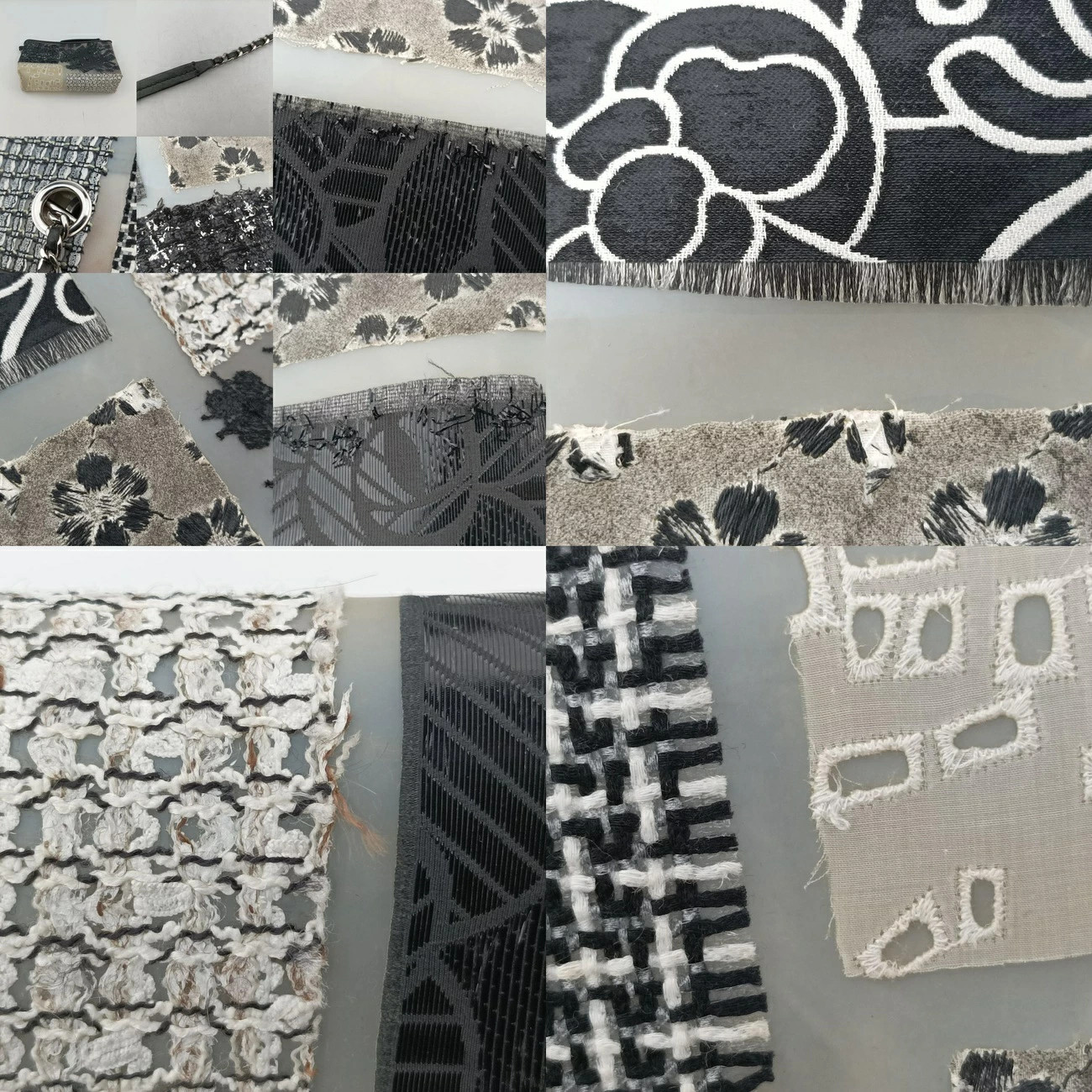 Used CHANEL Patchwork Rubber Multicolor Fabric Vi… - image 15