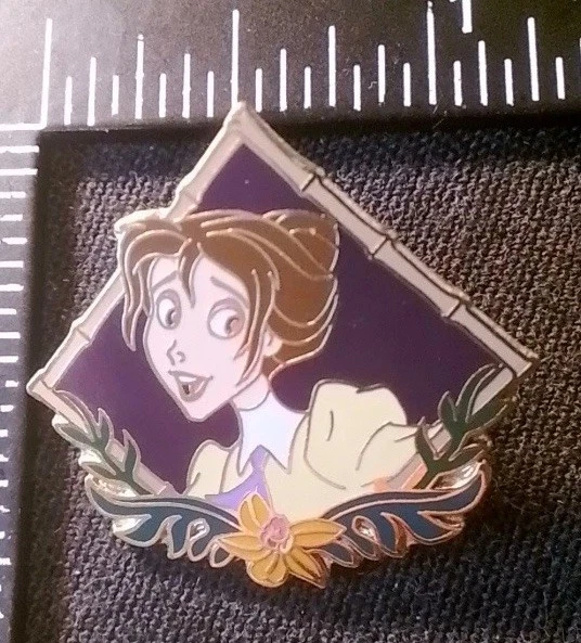 TARZAN TM Jane Portrait Purple Movie Burroughs And Disney Pin (C3)