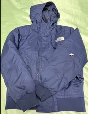 The North Face Kids Boys Blue Jacket 7/8 Used Hooded Warm Snow Ski