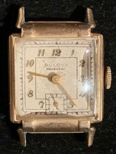 Vintage Bulova Man s Wristwatch For Parts Not Working