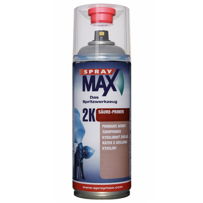 Apprêt de carrosserie réactif bi-composants SprayMax gris olive pour restauration