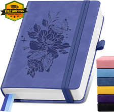 Lined Journal Notebook 365 Pages A5 Leather Journal for Writing Women Men