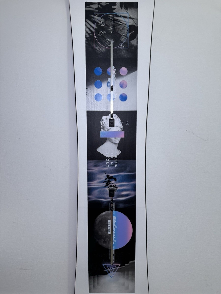 Burton Talent Scout 138 Camber Snowboard Channel Mount 138cm White