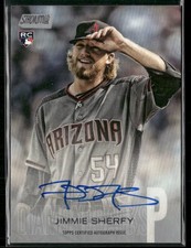 2018 Stadium Club #SCA-JS Jimmie Sherfy Autographs
