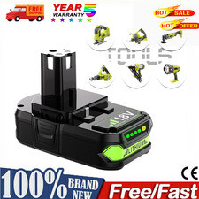 For RYOBI P108 18V One Plus High Capacity Battery Lithium-Ion Battery p105 p102