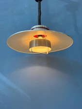 Lámpara colgante vintage de aluminio de la era espacial