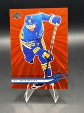 2025-26 Upper Deck #403 Colton Parayko Outburst Red #/25