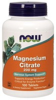 Now Foods Magnesium Citrate 200Mg 100 Tab