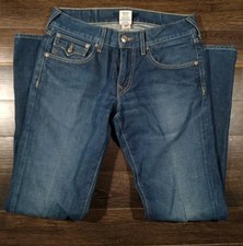 True Religion Ricky Jean's 31X35 Made In USA Blue Big Flap