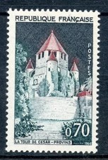 Timbre - FRANCE - La Tour de César - PROVINS - Neuf ** - YT1392A - 1963