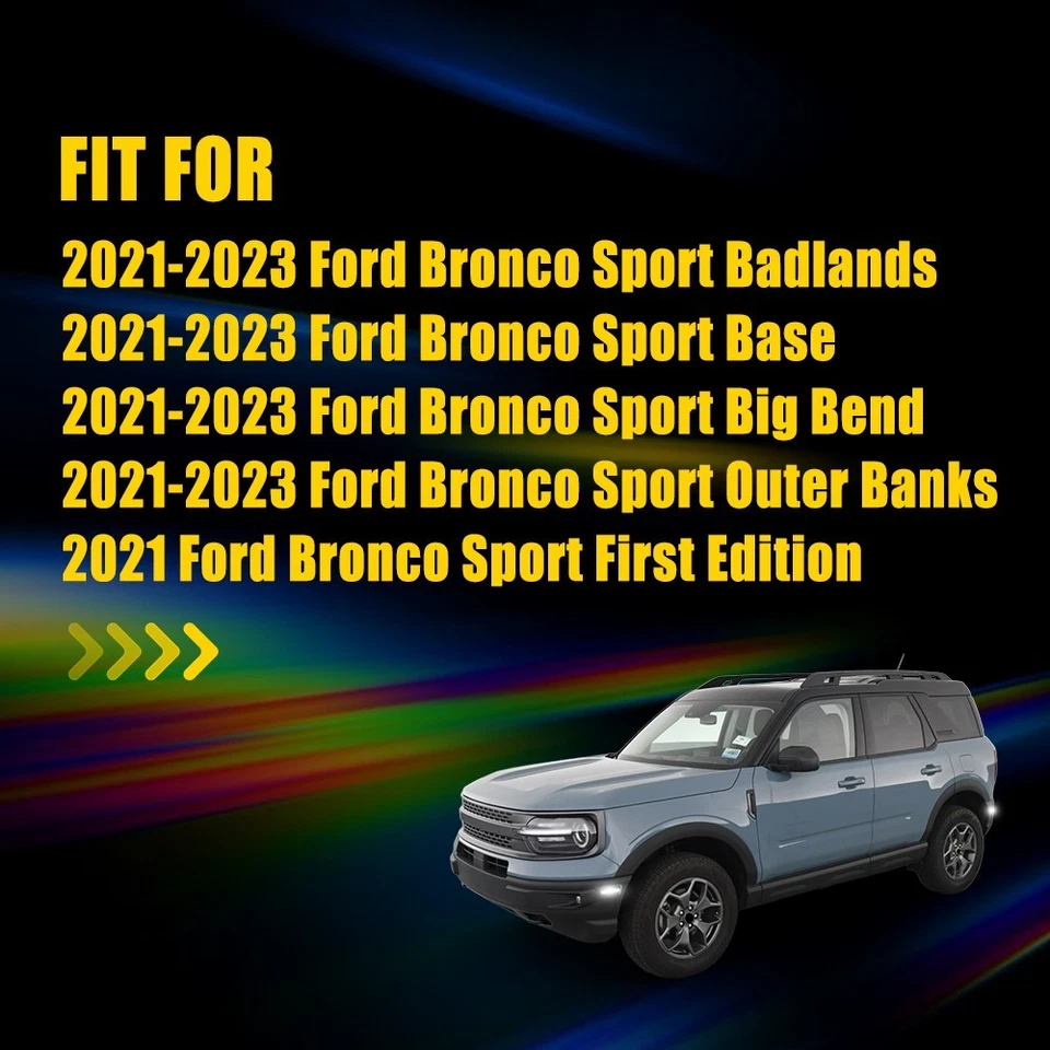 For Ford Bronco Sport Outer Banks 21-23 LED Side Marker Lights Front&Rear 1~10X - Image 2 of 4