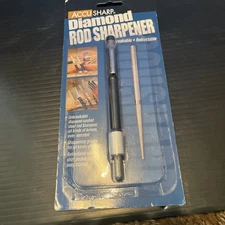 New AccuSharp Diamond Rod Knife and Blade Sharpener with Pocket Clip