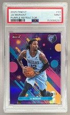 153088297 Ja Morant 2025 Topps Finest #93 Purple Refractor Common /250 PSA 9