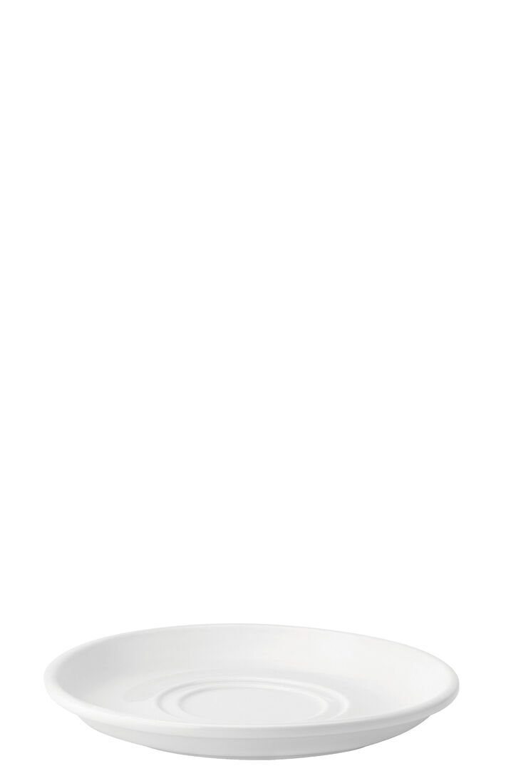 Porcelain Cup Pure White Double Well Saucer Serving Tea 7"" (17.5Cm) Pack Of 36