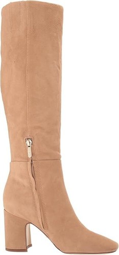 Sam Edelman Faren Golden Caramel Squared Toe Block Heeled Knee High Fashion Boot - 第 6/6 張圖片