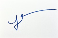 Lizzy Caplan Signed In Person 4x6 Index Card In Top Loader - Authentic
