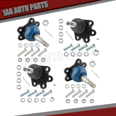 New 4pc Front Upper and Lower Ball Joint Assembly for GMC & Chevrolet Trucks 4WD
