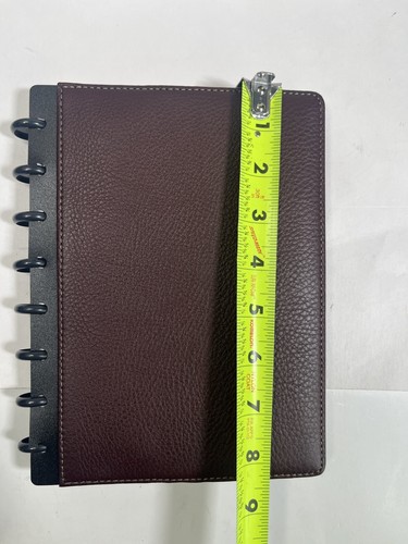 Levenger Circa Foldover Notebook Size Junior Cordova Leather Oxblood New in Box - Picture 10 of 18