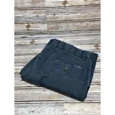 Louis Philippe Men's Pants Liquid Dressing Standard Fit Black 34x30