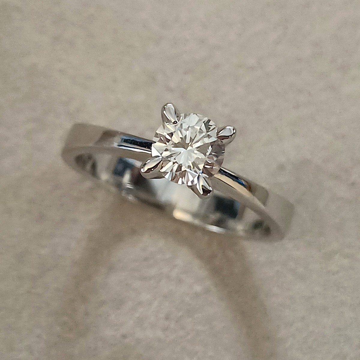 Diamante Anello Trilogy Carati Anelli Solitari Diamonique Anello