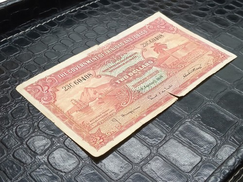 Banknote 1939 Trinidad & Tobago 2 Dollars, Rare - Picture 3 of 4