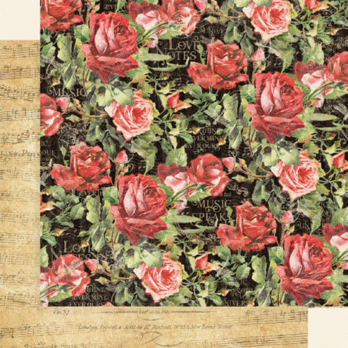 GRAPHIC 45 "LOVE NOTES" 12X12 COLLECTOR'S EDITION PAPER PACK  ROMANCE SCRAPJACK - Picture 4 of 10