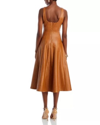 brown swing dress SWING SOLID Dress Brown – ISSEY MIYAKE EU main image 1