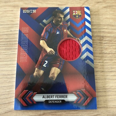 Topps Barcelona Team Set 2023/24 Match Worn Patch Albert Ferrer 020/250