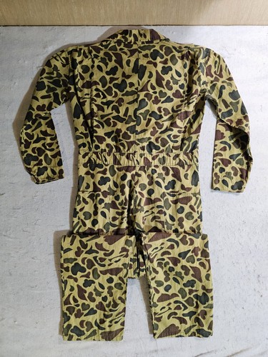 Vintage Caliber Sportsmans Apparel Camo Coverall Full Zip Suit Sz Sm 100% Cotton - Picture 9 of 16