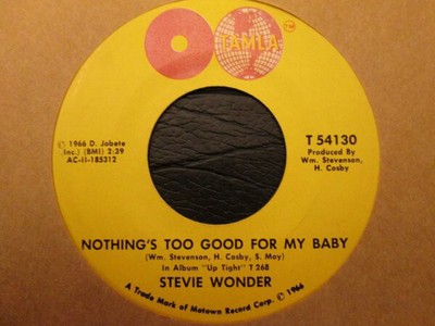 Stevie Wonder - Nothing's Too Good For My Baby / With A Child's Heart (7'', Si...