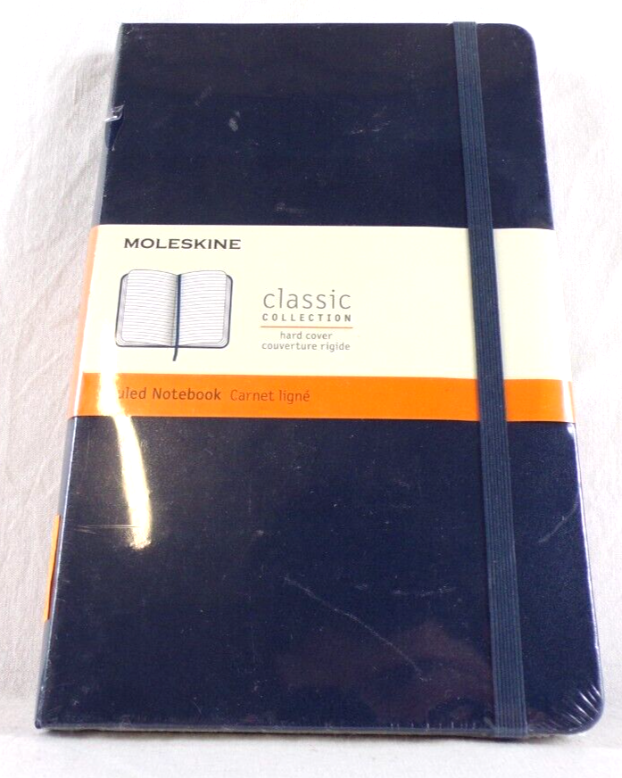 Carnet ligné Moleskine Classic 240 pages 13x21cm Bleu foncé