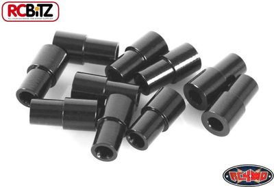 12 mm Stufen Distanzscheiben SCHWARZ Unterlegscheibe M3 ID 3,1 mm Außendurchmesser 5 & 6 mm RC4WD Z-S0897 RC